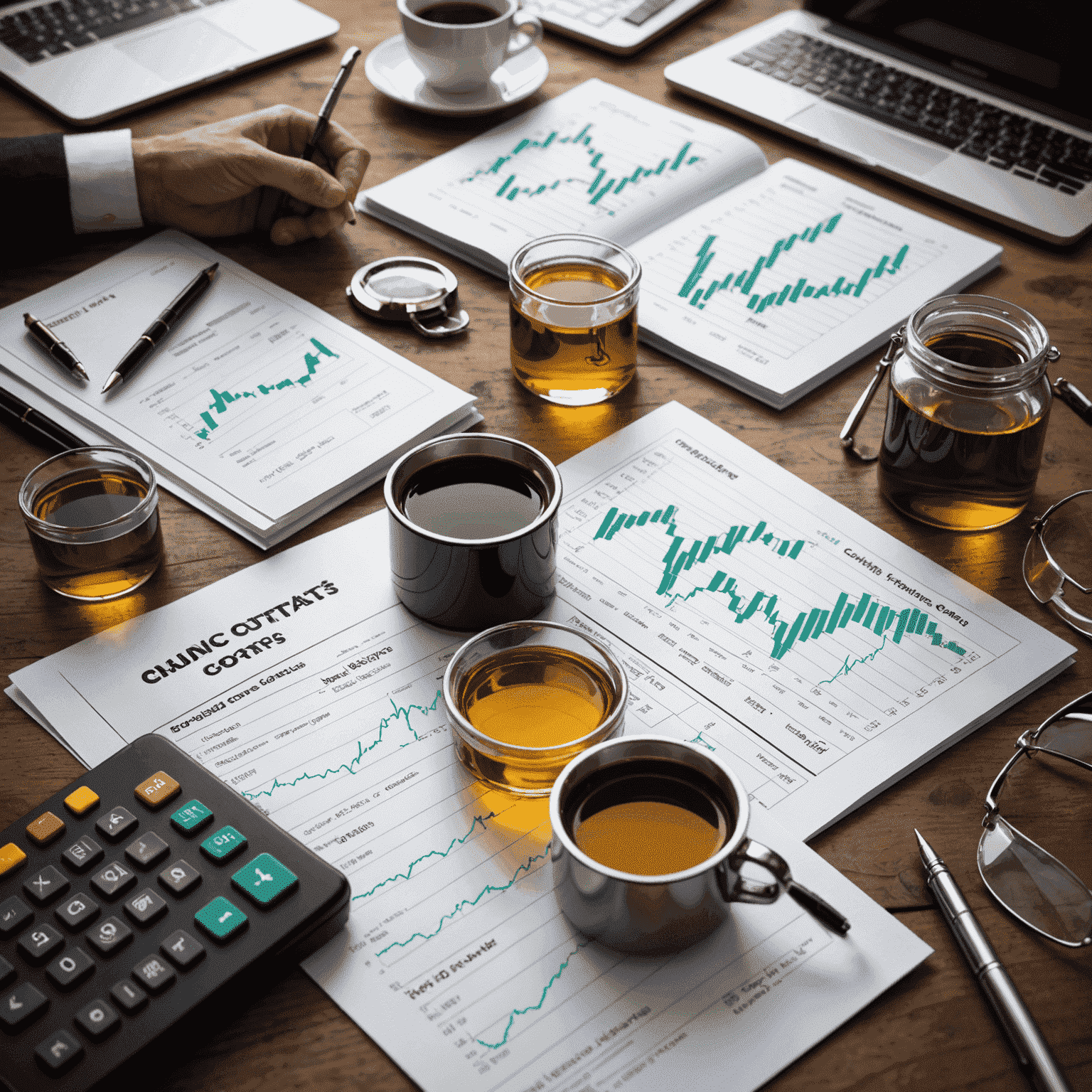 Illustration of hedging techniques in oil trading showing futures contracts, options, and swaps