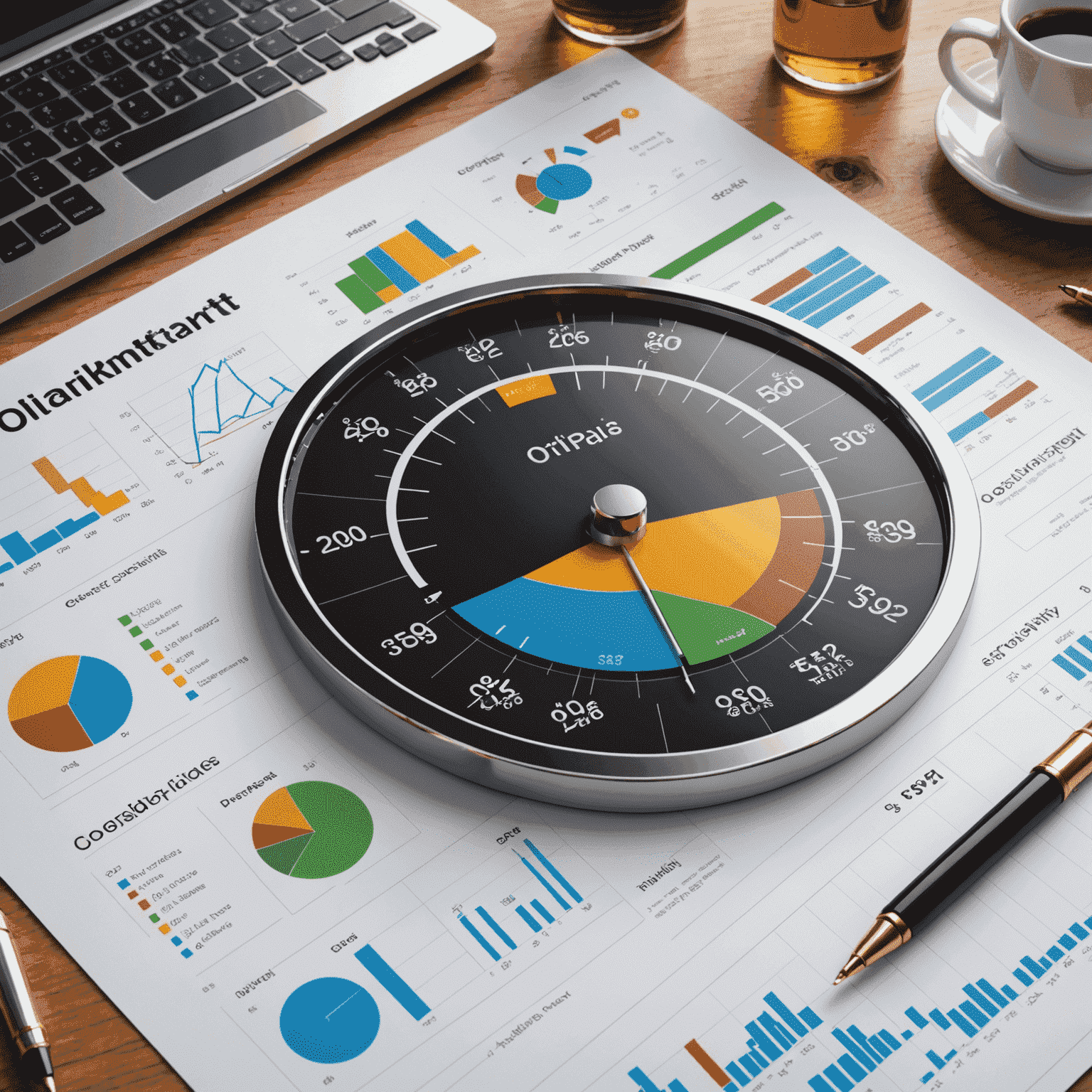 A complex dashboard showing various oil market analysis tools, charts, and graphs